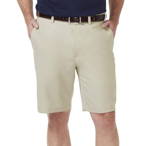 Haggar Men's Cool 18 Pro Straight Fit Stretch Flat - Picture 1 of 4